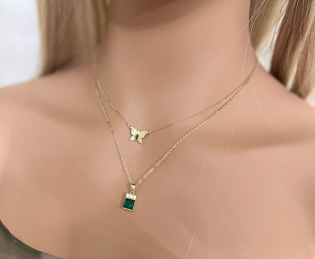 Green Diamond Necklaces